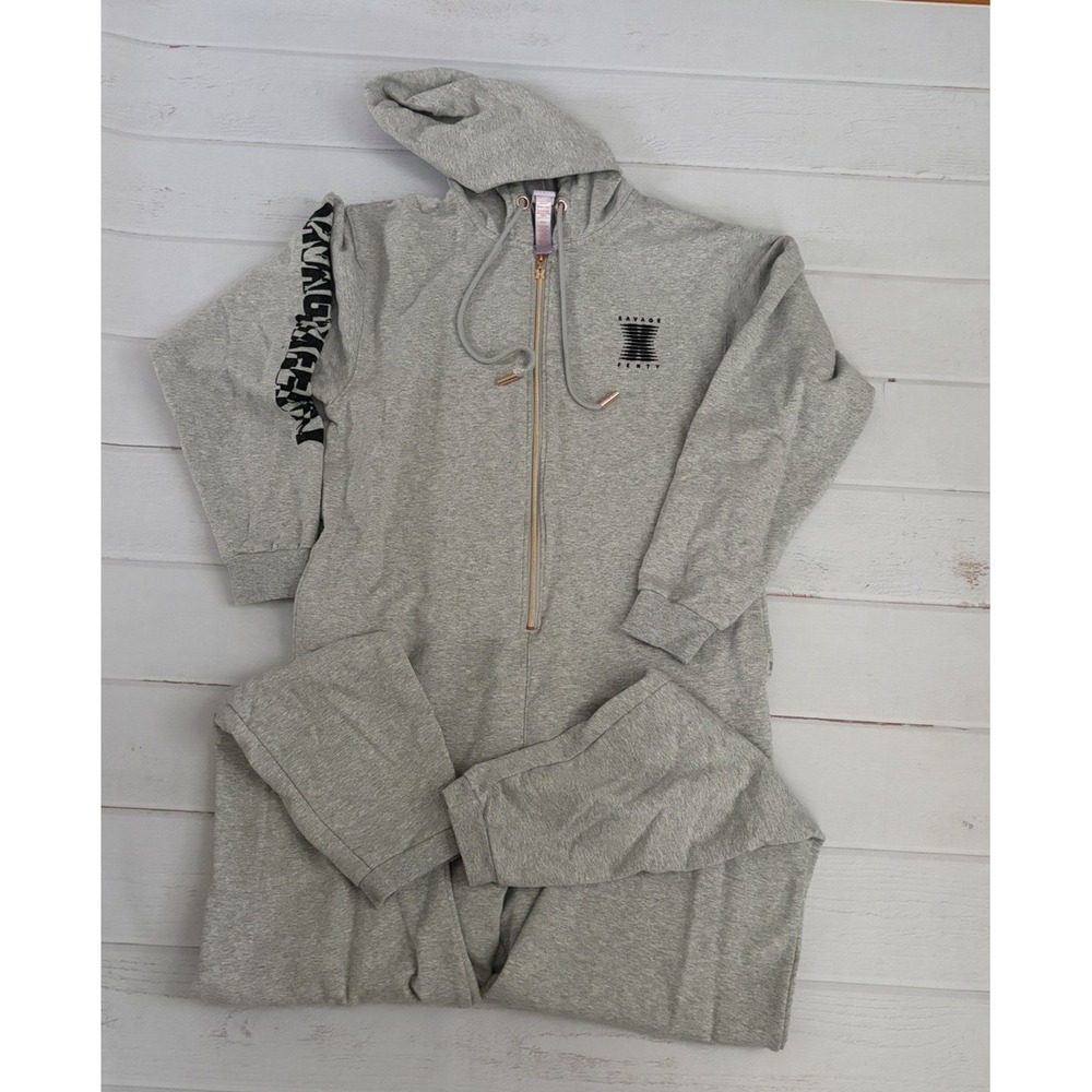 Savage x Fenty Forever Savage Hooded Jumpsuit One Piece Women's Sz XL Green